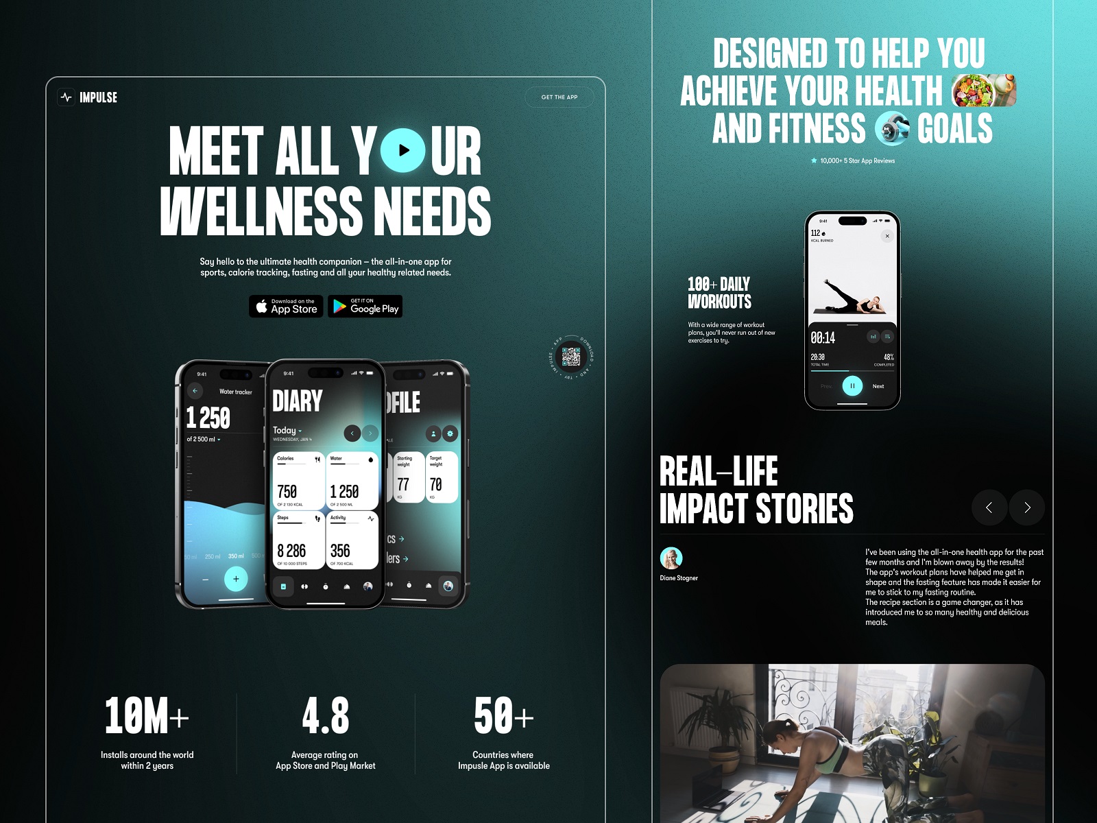 fitness app design case study tubik