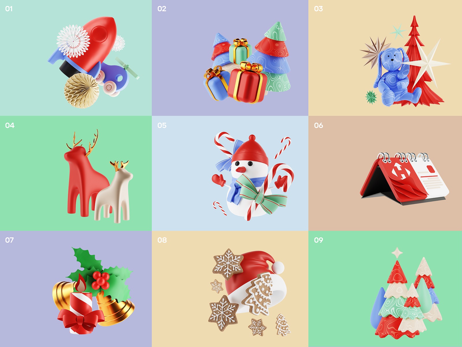 nova post advent calendar 3d illustrations tubik design blog