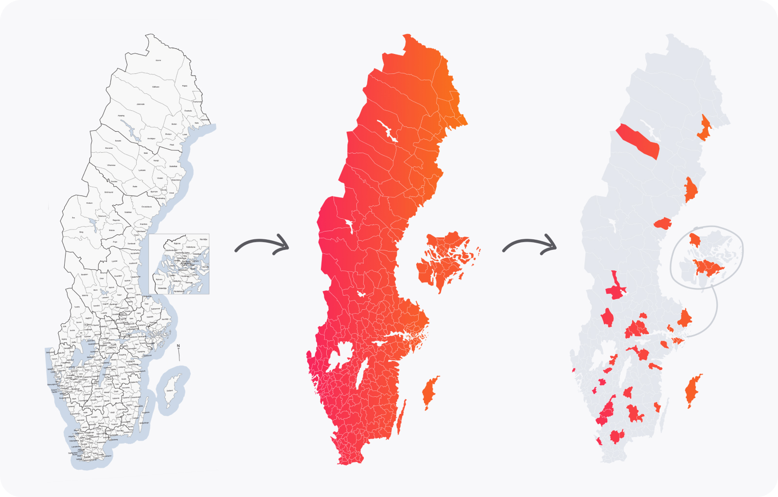 Sweden Map magma math website design case study tubik