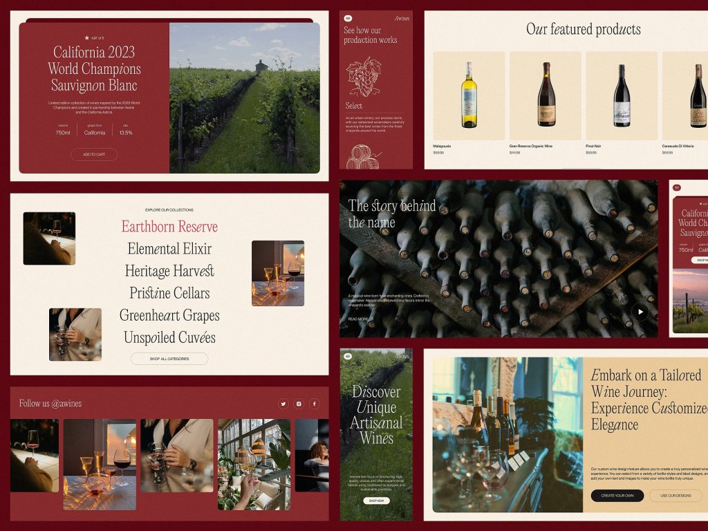 case study winery website design tubik