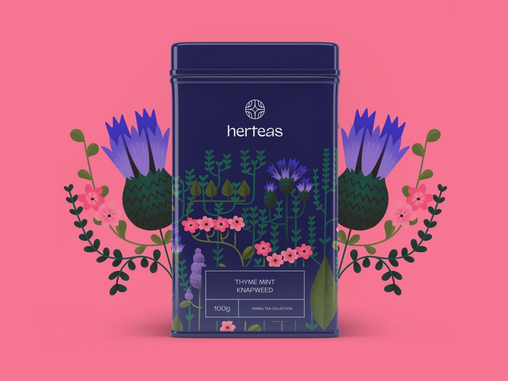 Case Study: Herteas. Packaging Design for Herbal Tea Brand