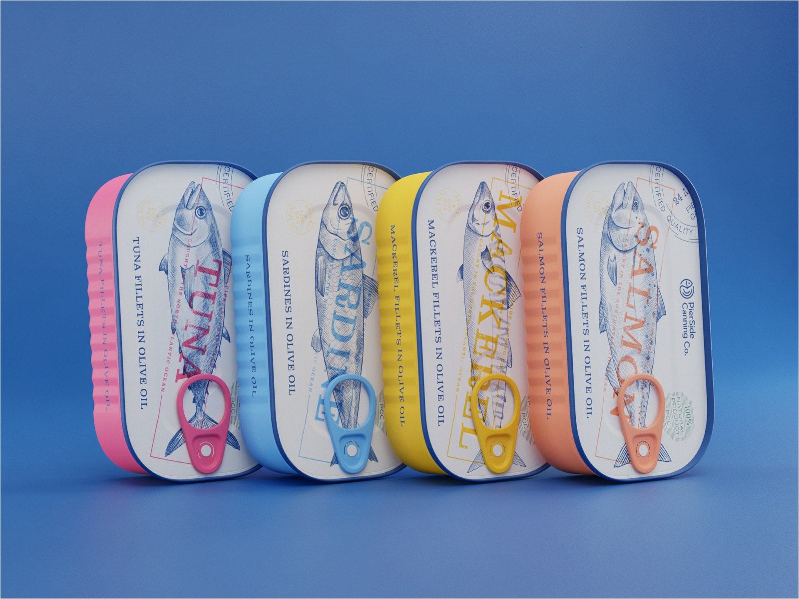 canned fish packaging design tubik arts