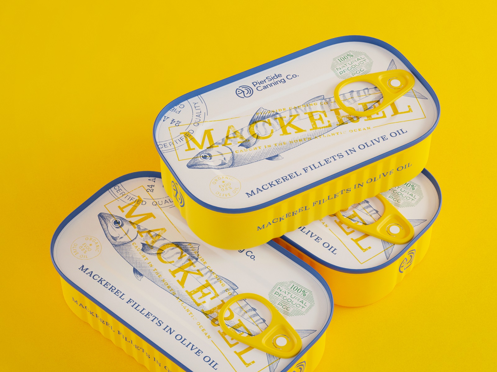 fish tin packaging design mackerel tubikarts