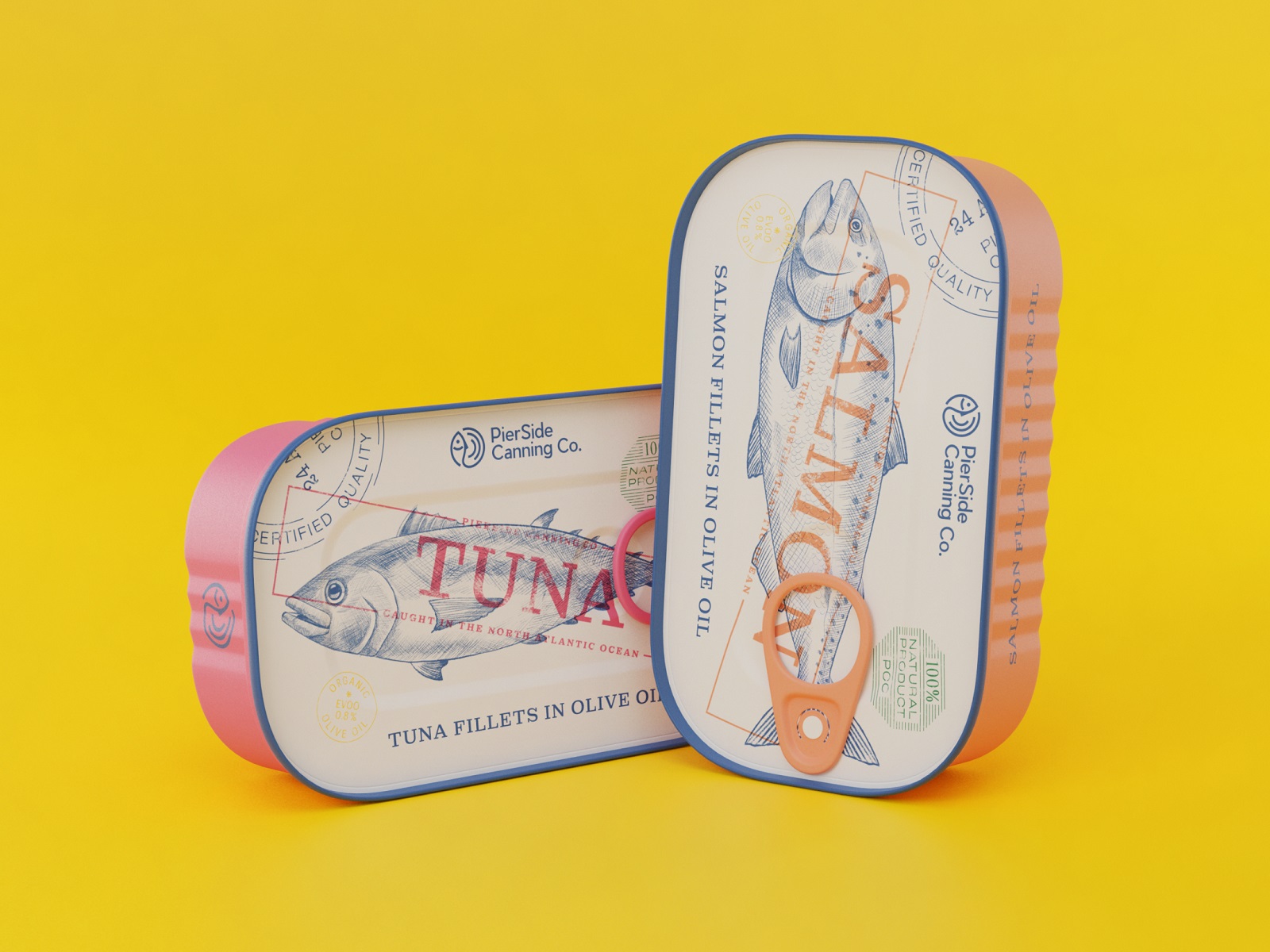 fish tin packaging design tubik arts