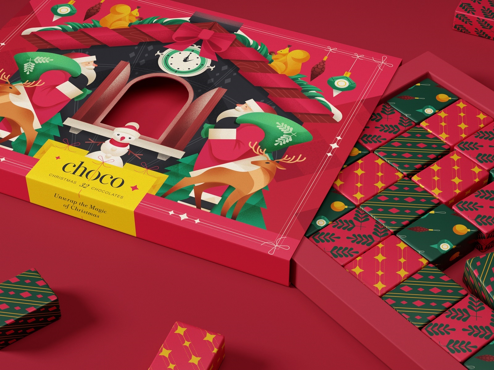 christmas chocolates packaging design tubik arts