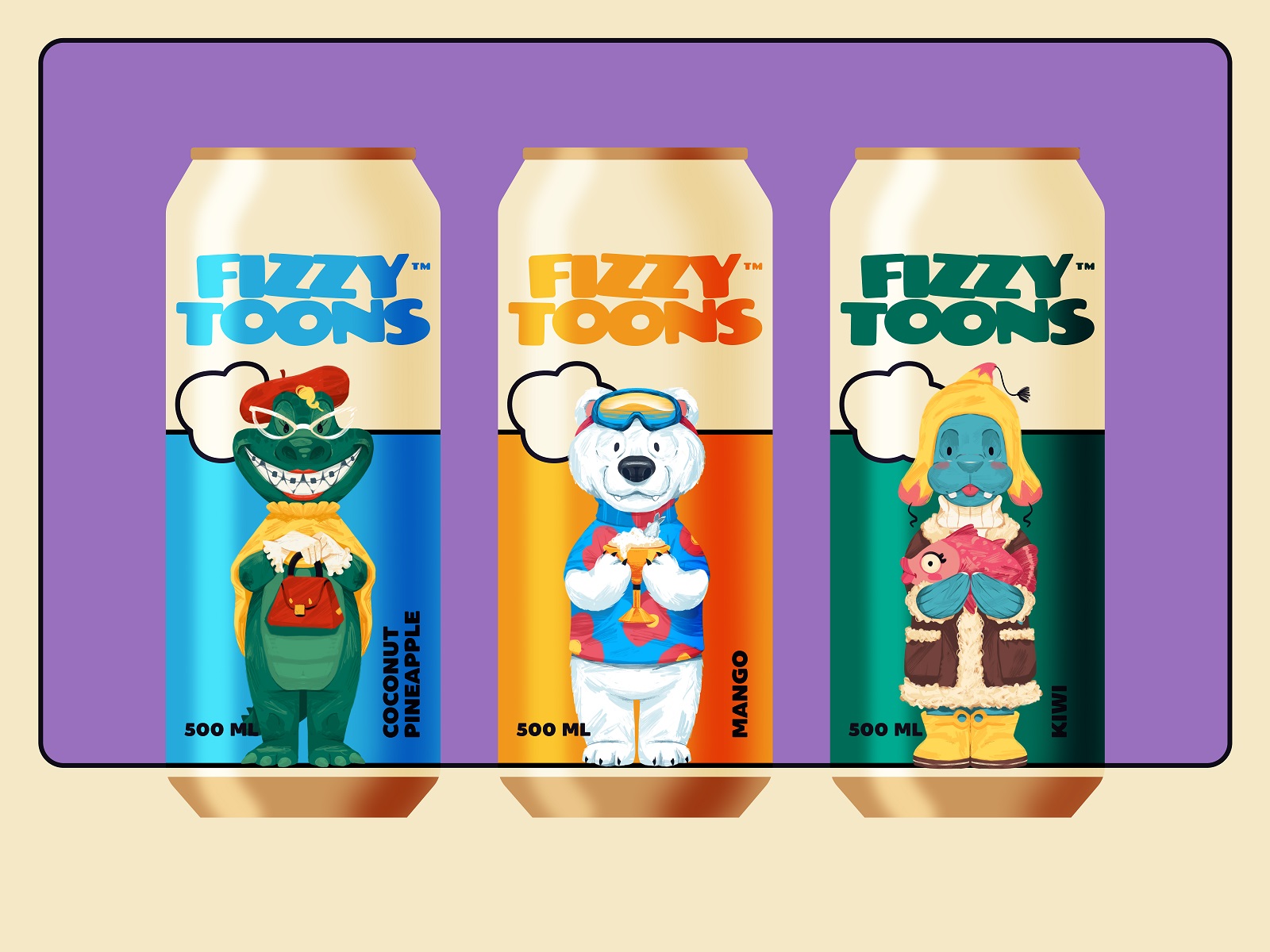 fizzy drinks cartoon characters tubikarts