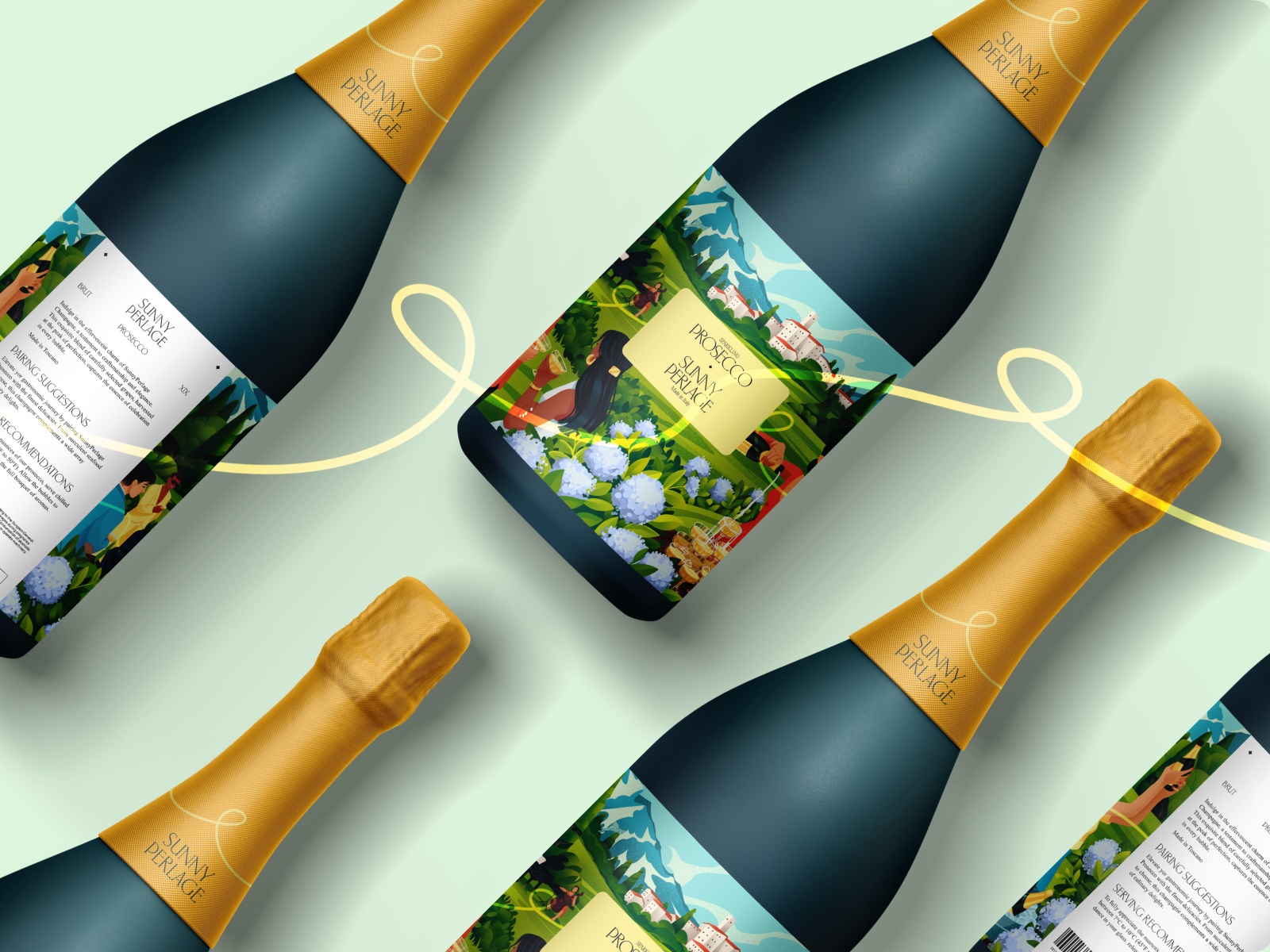 sparkling wine packaging design tubikarts