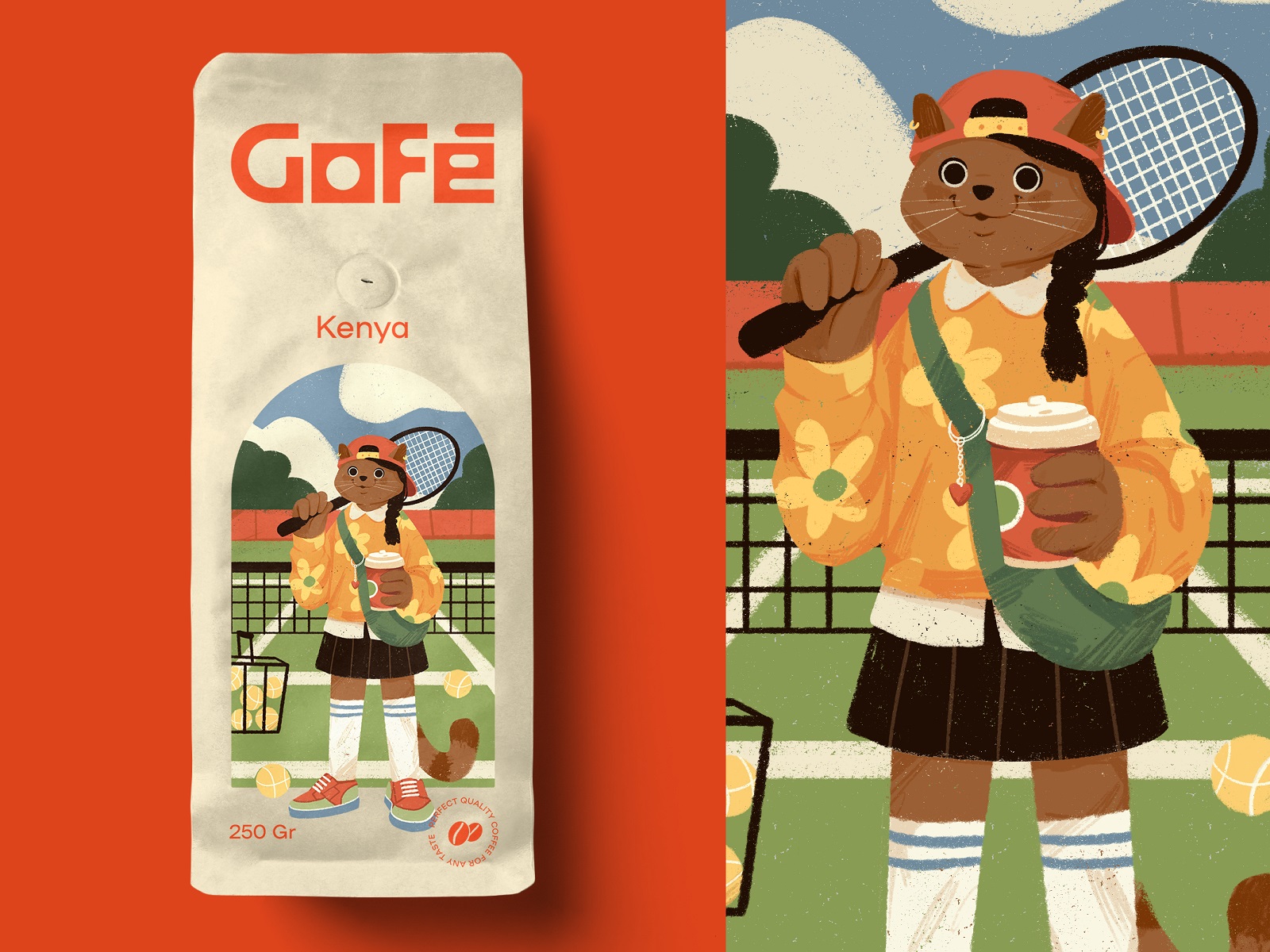 Kenya coffee packaging design tubik arts