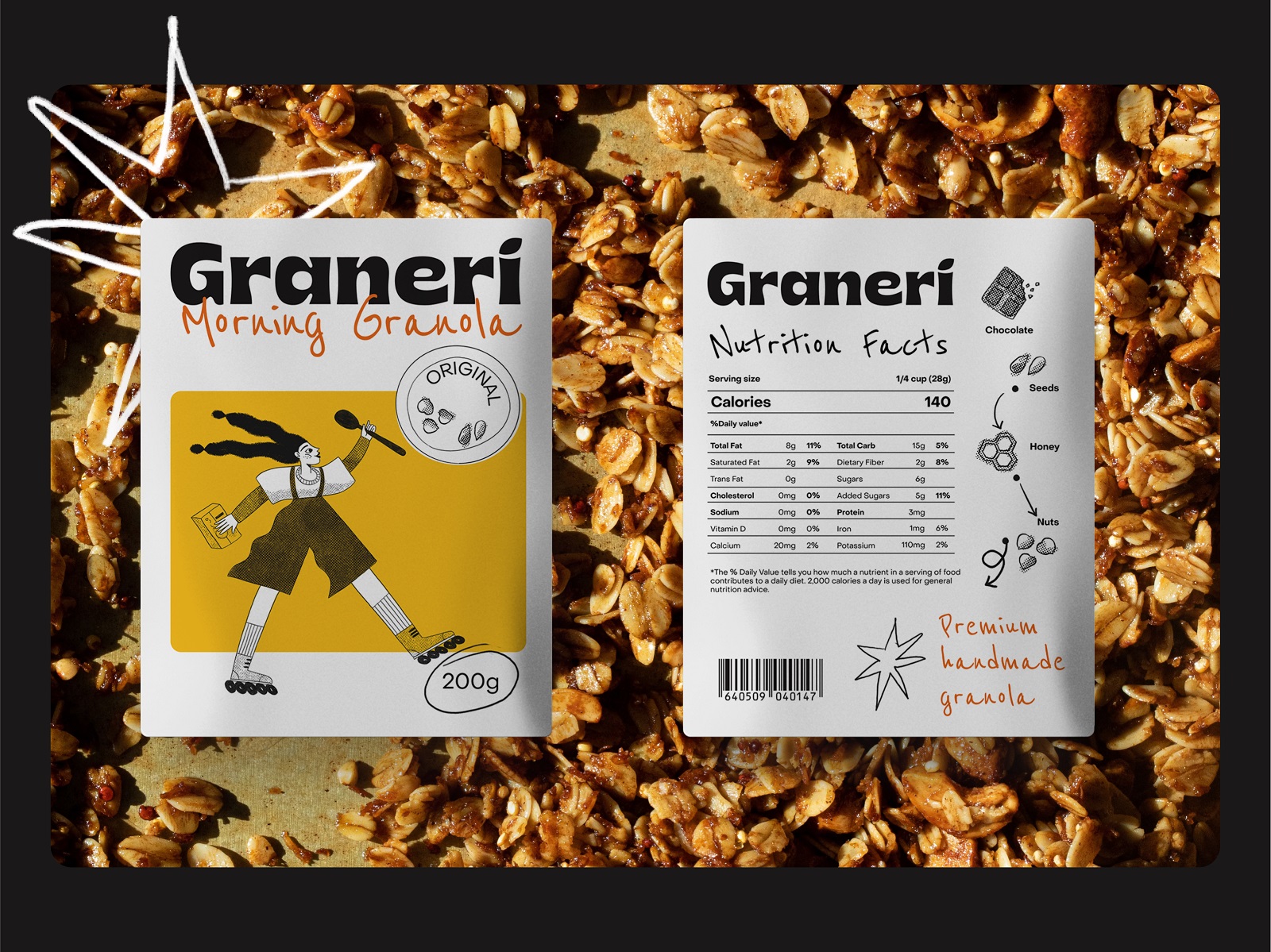 granola brand packaging labels tubikarts