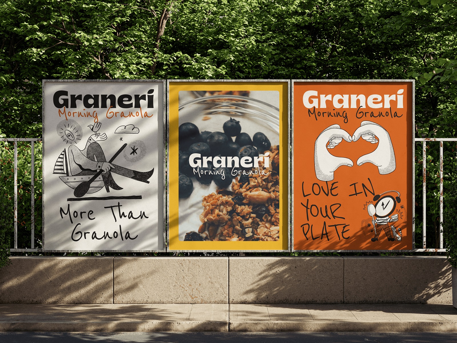 granola poster design illustration graphics tubik blog case