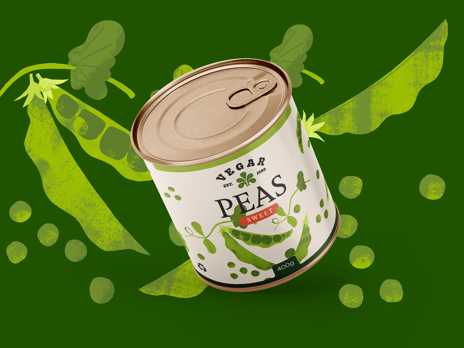 canned peas packaging design tubik arts