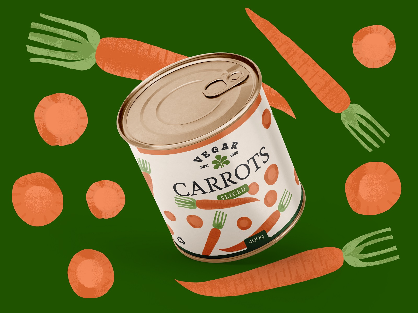 canned vegetables packaging carrots tubik arts