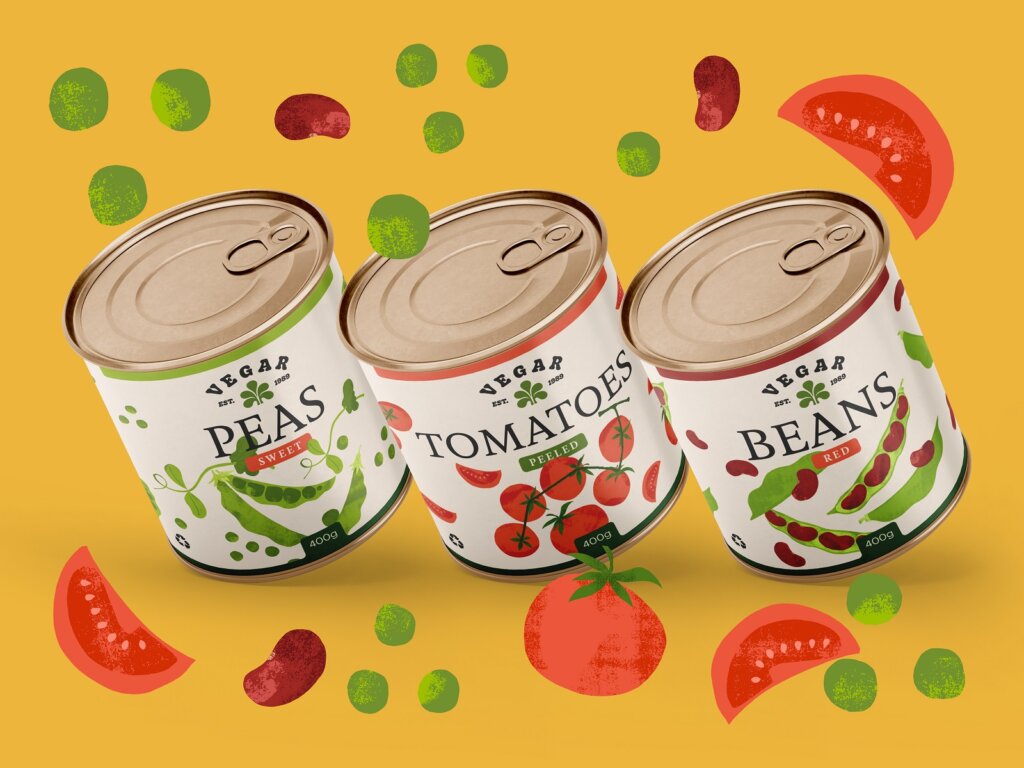 canned vegetables packaging tubik