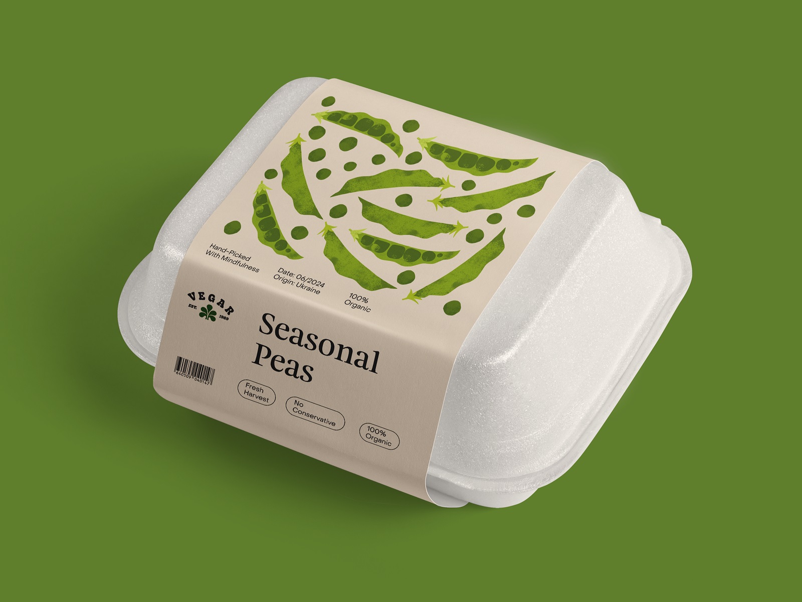 fresh green peas packaging tubik arts design