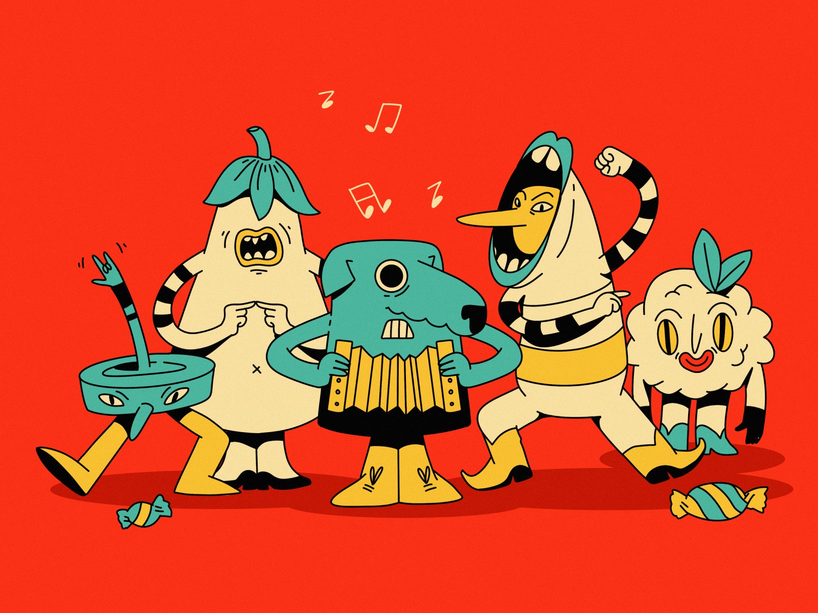 funny characters concept art tubikarts