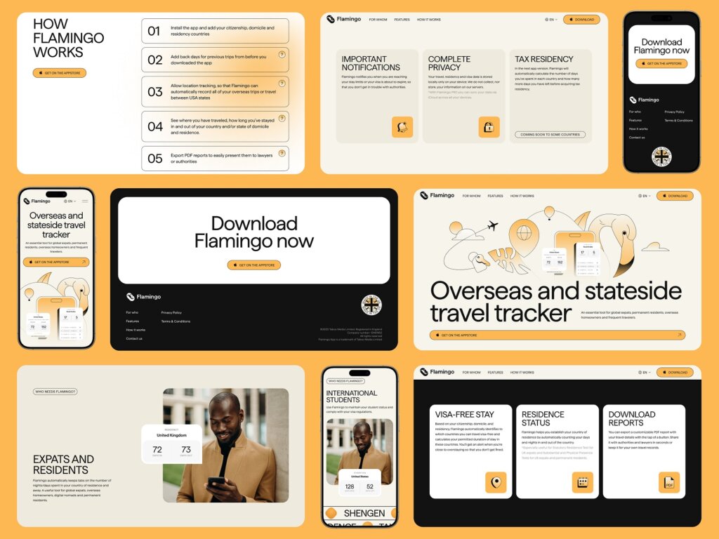 travel tracker website design case study tubik