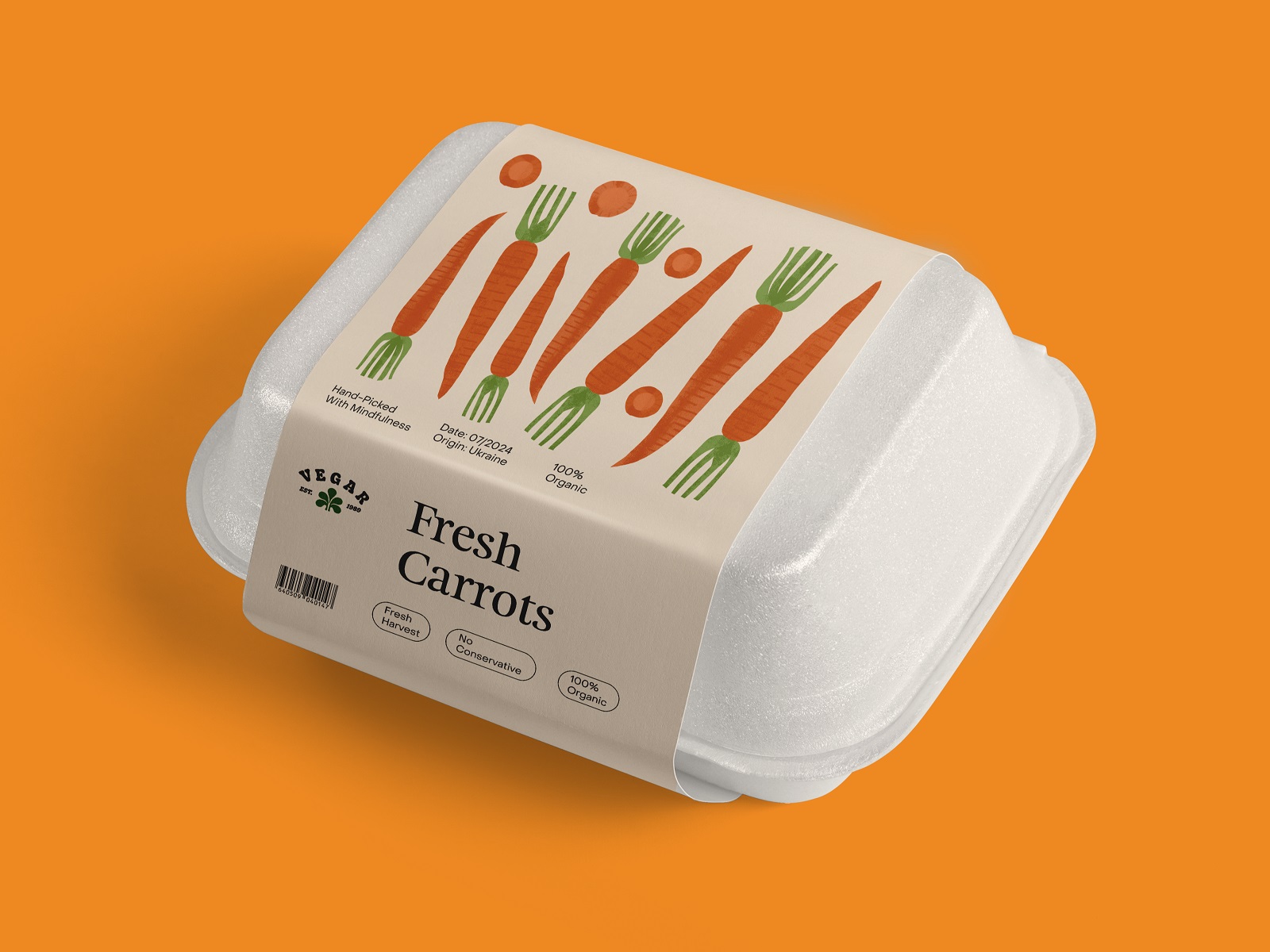 vegetable brand label design carrots packaging tubikarts