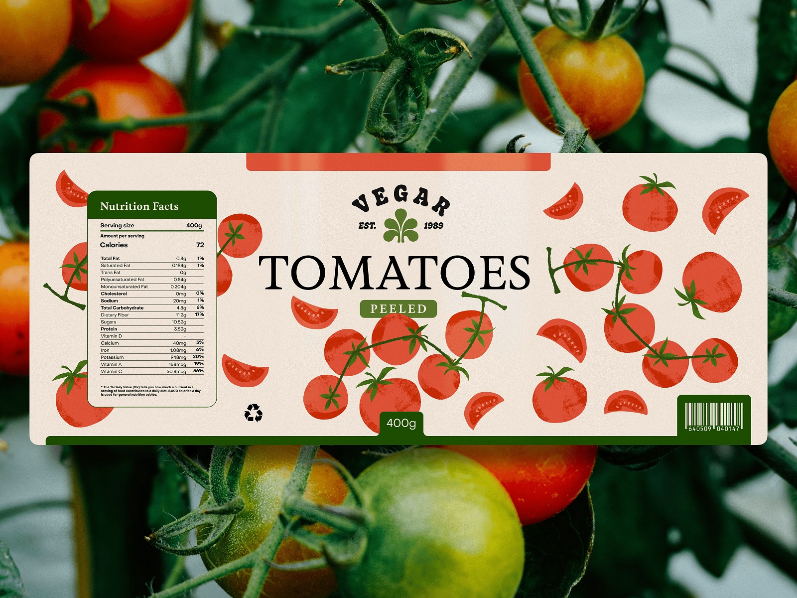 vegetable brand tomatoes label design tubikarts