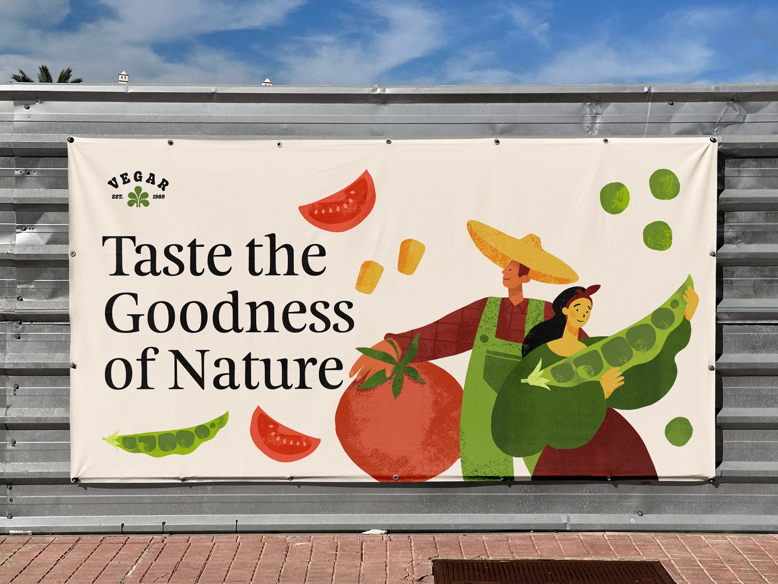 vegetables brand billboard advertising design tubikarts