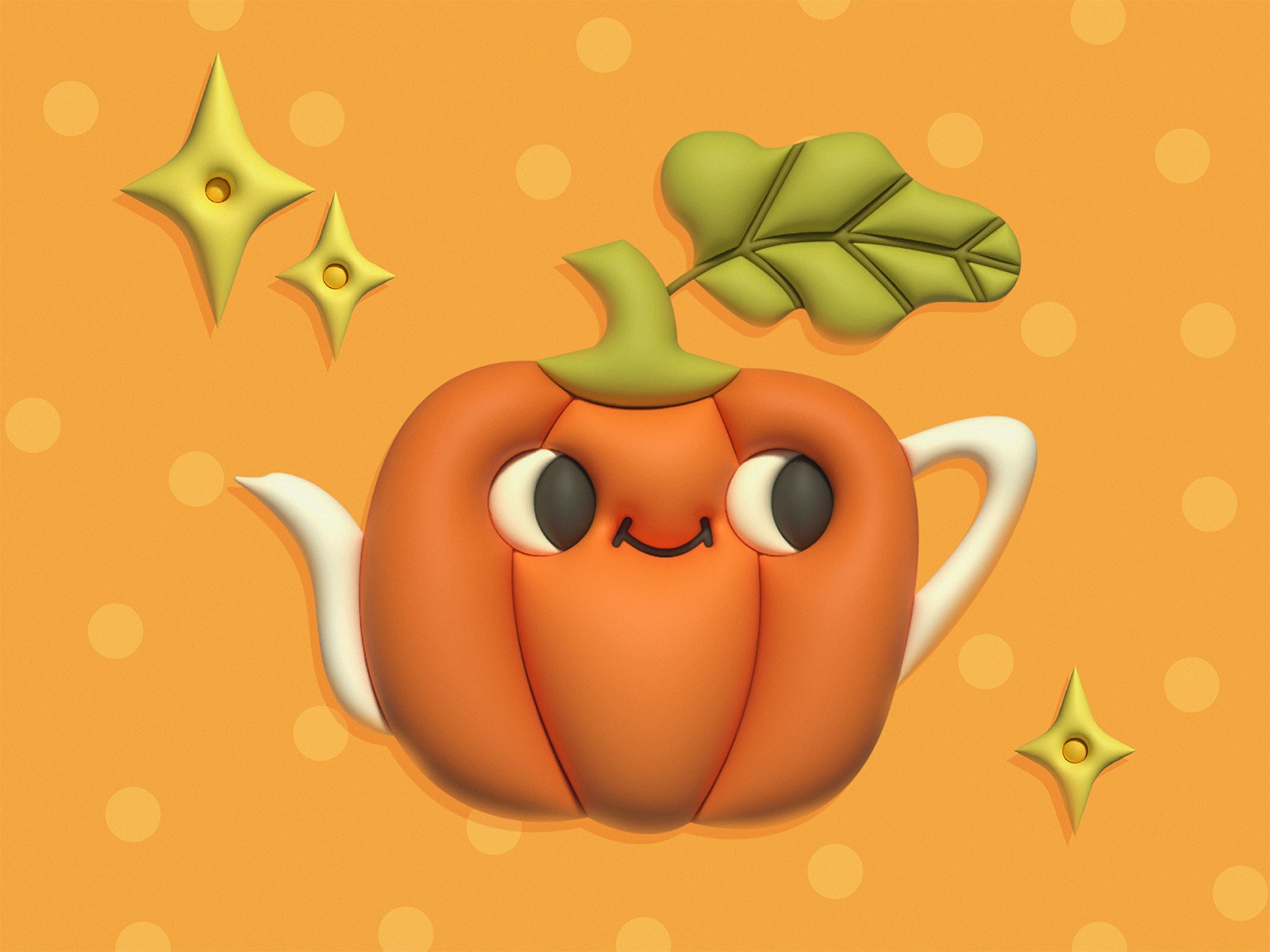 pumpkin autumn 3d stickers tubikarts