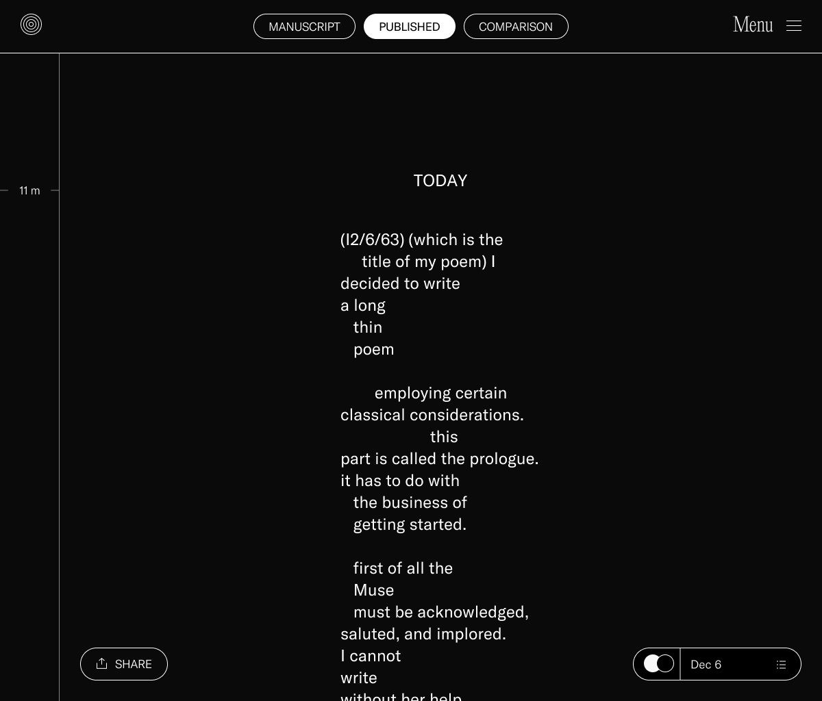 ammons poetry website poem page design tubik