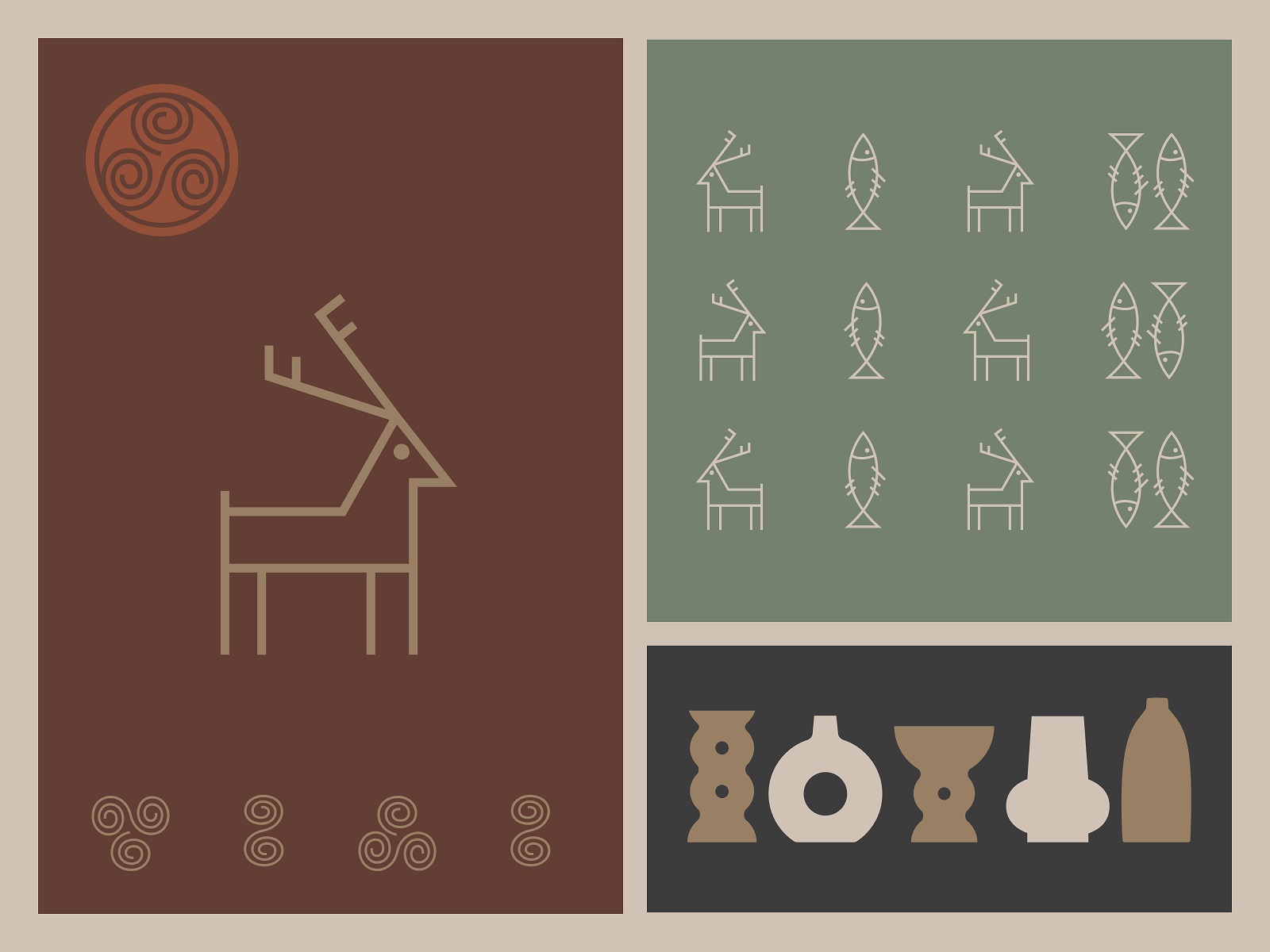 pottery and ceramics brand identity tubikarts illustrations